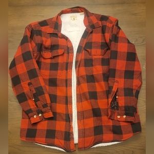 Red Head Brand Co shacket, red and black plaid, size XL